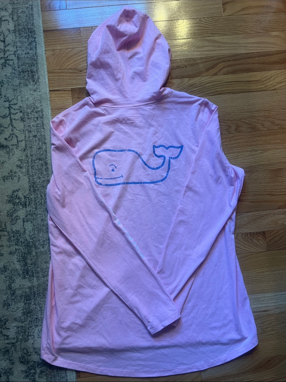 Vineyard Vines Baby Pink Hoodie with Whale Logo - Picture 5 of 8
